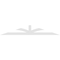 Ekena Millwork Richland Architectural Grade PVC Gable Bracket, 96"W x 16"H x 2"D x 4"F, 4/12 Pitch GBP096X16X0204RIC00 - alternate 3